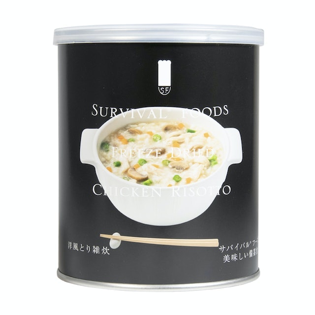 サバイバルフーズ リゾット 小缶6缶入(約60食分)洋風えび雑炊 サバイバルフーズ リゾット 小缶6缶入(約60食分)洋風えび雑炊