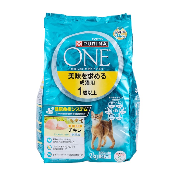 ネスレ日本 ONE 美味を求める成猫用 チキンは他の猫用ドライフードとどう違うの?