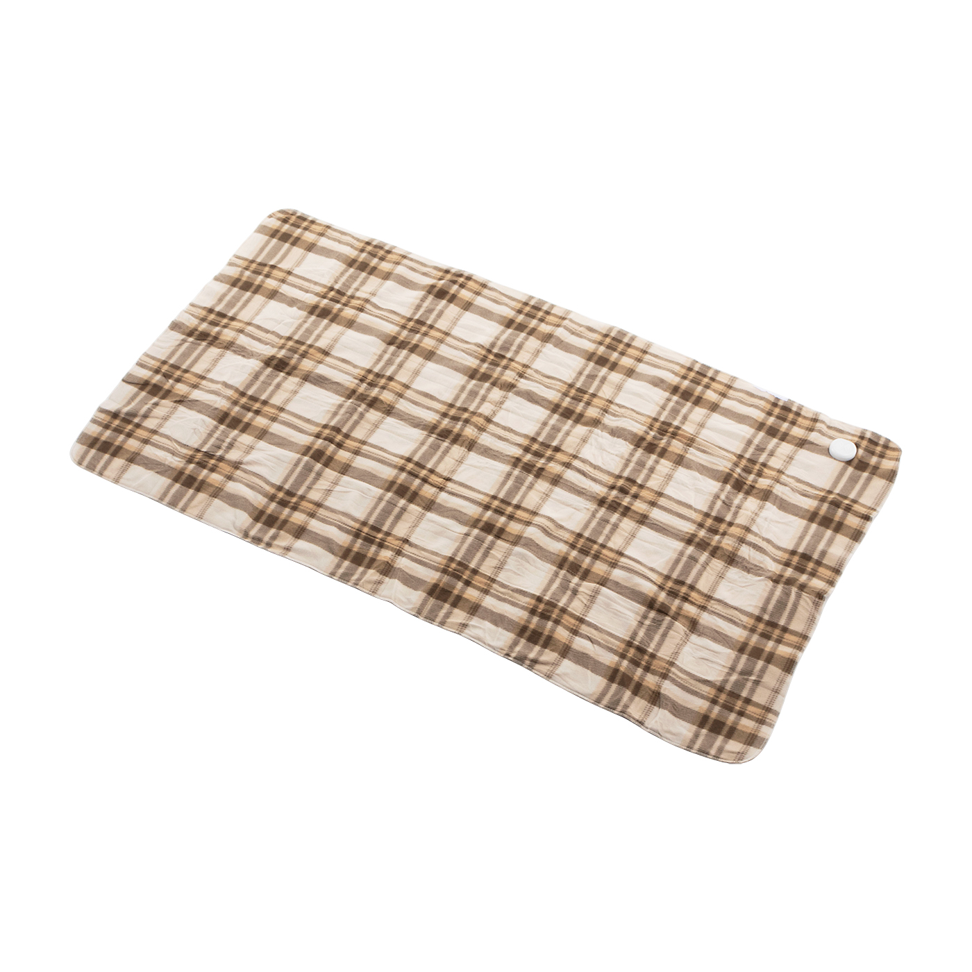 電気毛布 ベージュとブラウンのチェック柄 電気毛布 ベージュとブラウンのチェック柄