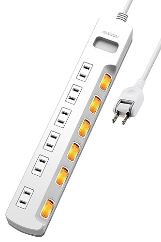 エレコム ELECOM 雷ガード個別スイッチタップ T-K6A-2630WHは他の電源タップ・延長コードとどう違うの?