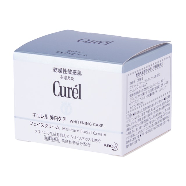 キュレル 美白ケア フェイスクリームをレビュー！クチコミ・評判をもと