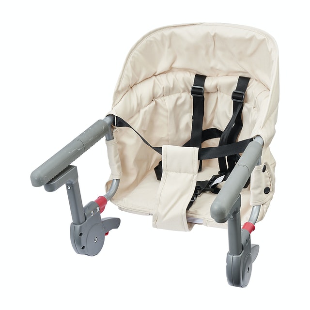 赤ちゃん 用 調節可能な3つ 機能を備えたハイ ベビー チェア 子供 赤ちゃん 用 調節可能なアーム チェア 自動トレイ 付き 高さ調節可 - 2