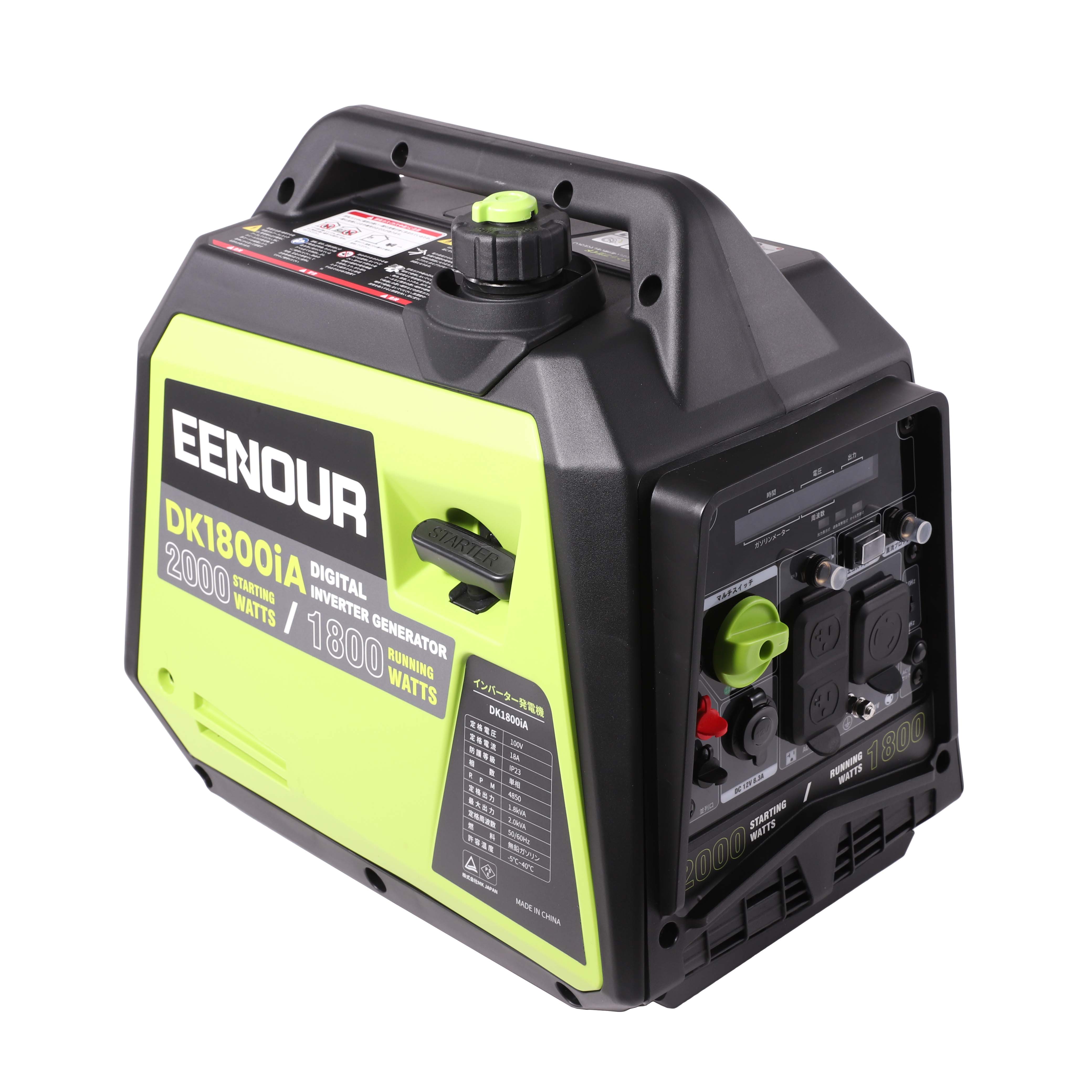 EENOUR インバーター発電機 DK1800iAを検証レビュー！インバーター発電