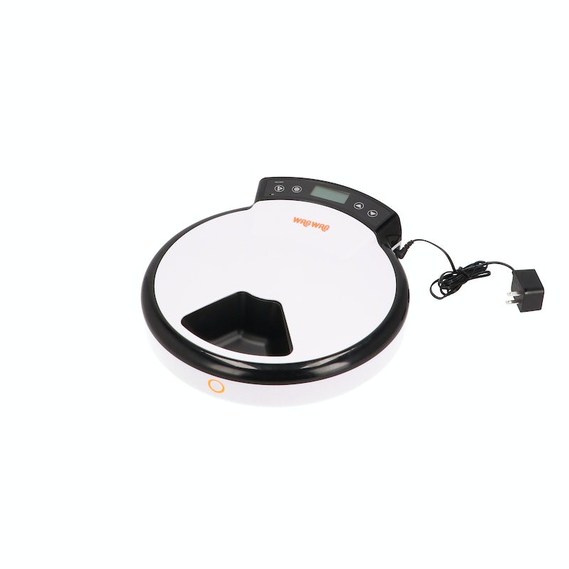 新品未使用 自動給餌器 WAGWAGオートフィーダー(5食分) Amazon | 猫・中小型犬用 自動給餌器 WAGWAGオートフィーダー(5