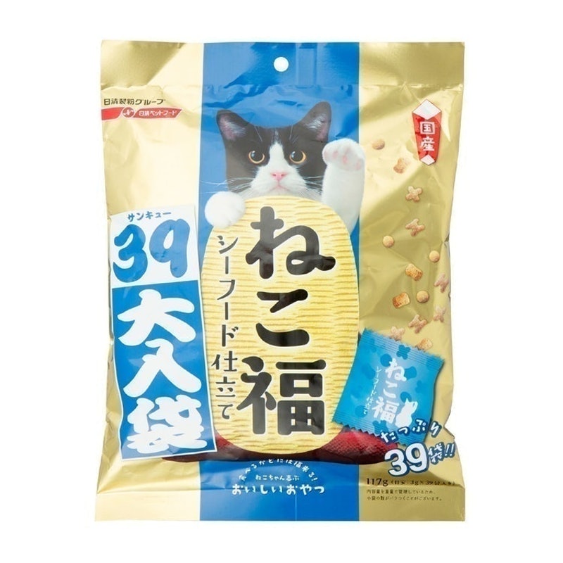 日清ペットフード ねこ福 39大入り袋 シーフード仕立てを全27商品と比較 口コミや評判を実際に使ってレビューしました Mybest