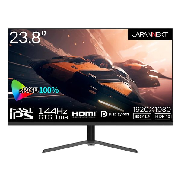 ジャパンネクストの4k144fps高性能ゲーミングモニター JAPANNEXT 27型 144Hz対応ゲーミングモニター JN-VG27144FHDR