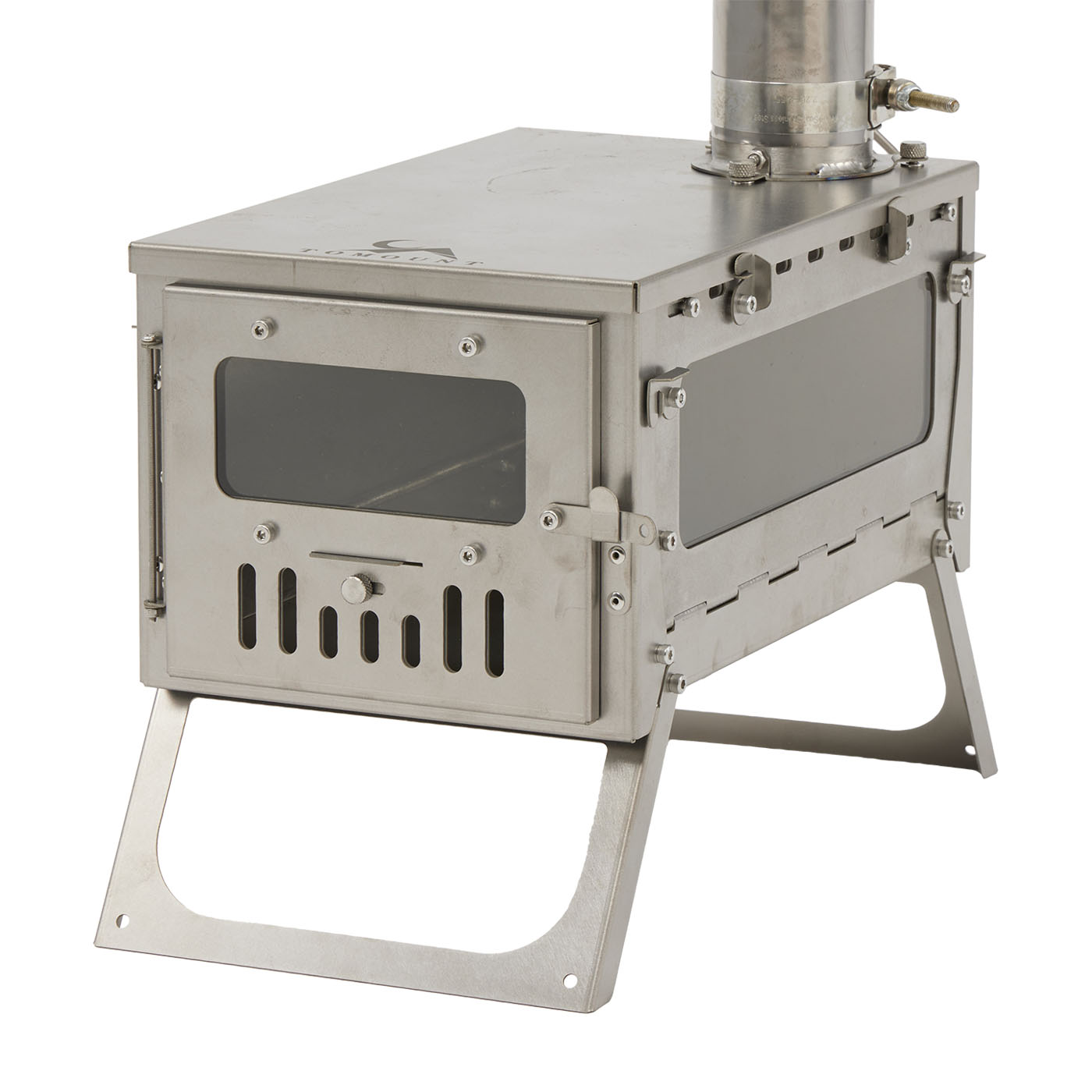 チタン折りたたみ薪ストーブ　tomount 伸縮式煙突付き ccb20e3945d9c7d9d3c2828921148f