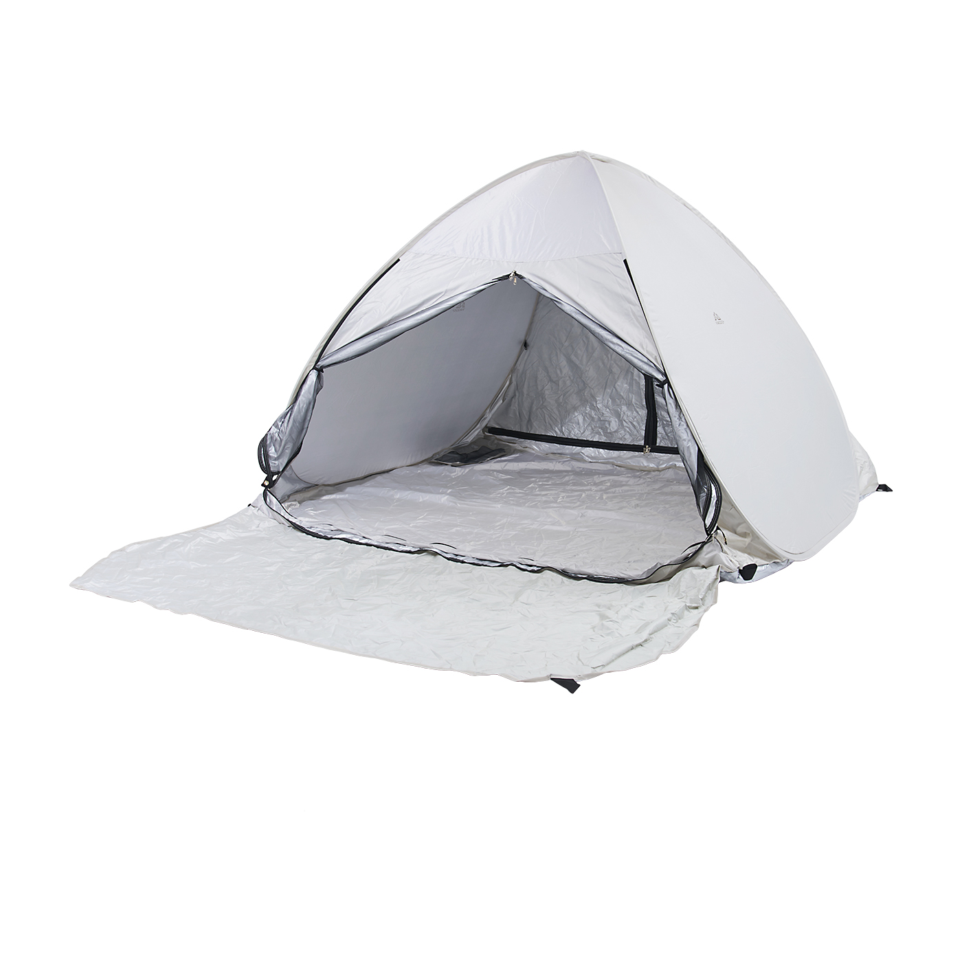 ワンタッチテント ホワイト 自動ポップアップ キャノピー付き ワンタッチテント ホワイト 自動ポップアップ キャノピー付き