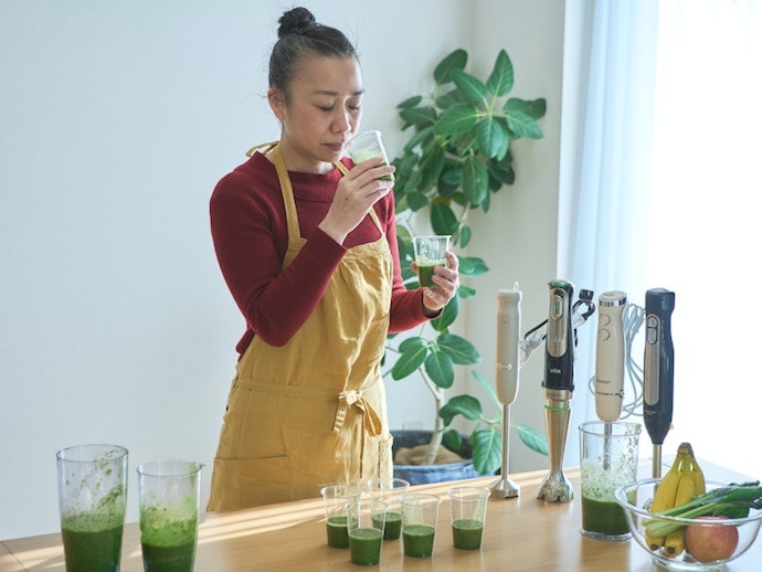 口当たりのよいスムージーに。野菜のえぐみも出にくい