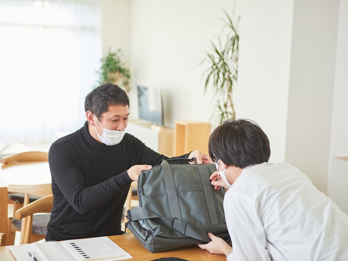 質のよいつくりで耐久性が期待できる。防水性もそこそこにあり