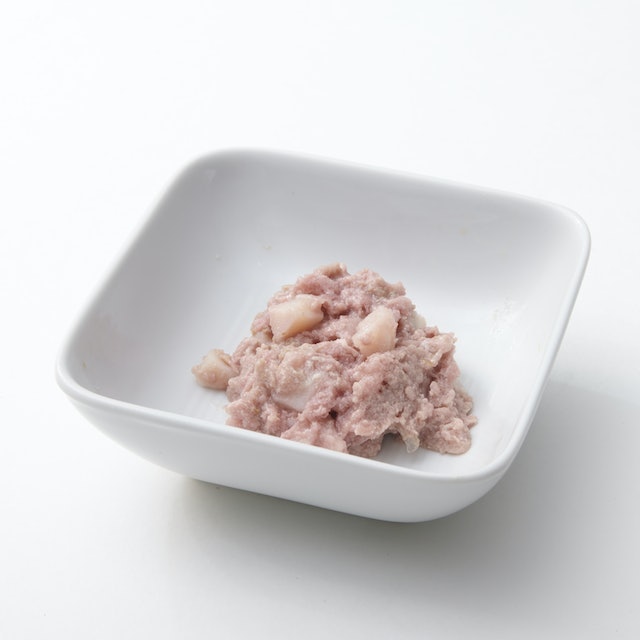 ミンチ状で水分量もほどよい。柔らかいが主食として食感も楽しめる