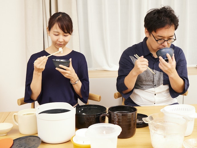 甘みを感じるふっくらご飯が炊ける。おにぎりや和食にぴったり
