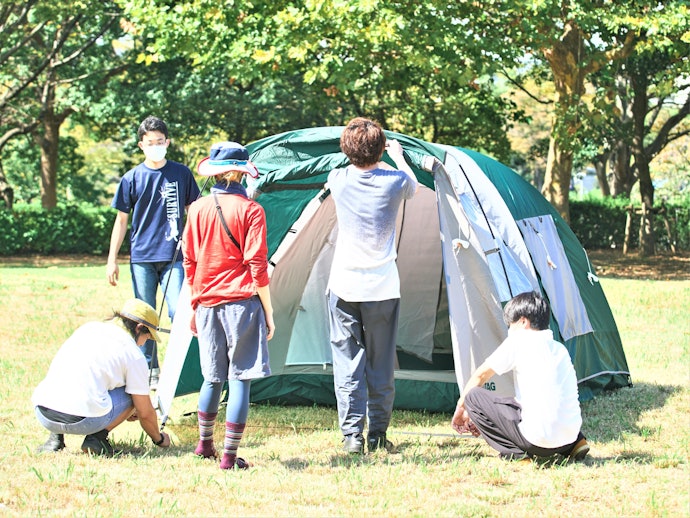 居住性が高く、季節を問わず快適にキャンプできそう