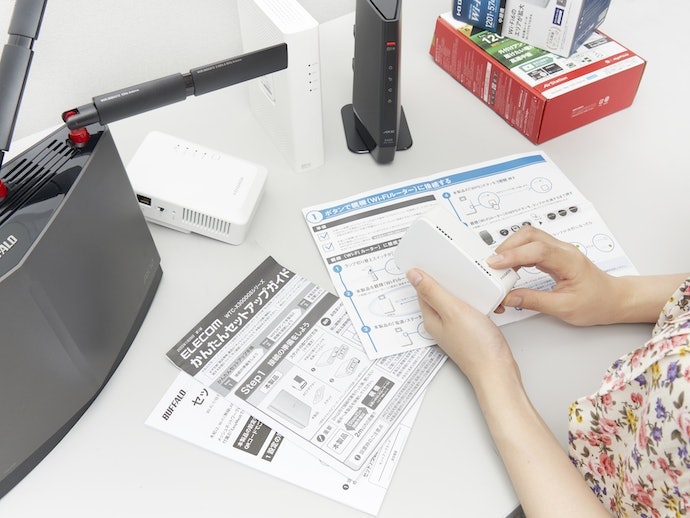 ワンタッチでWi-Fiルーターと連携可能。初心者でも設定しやすい