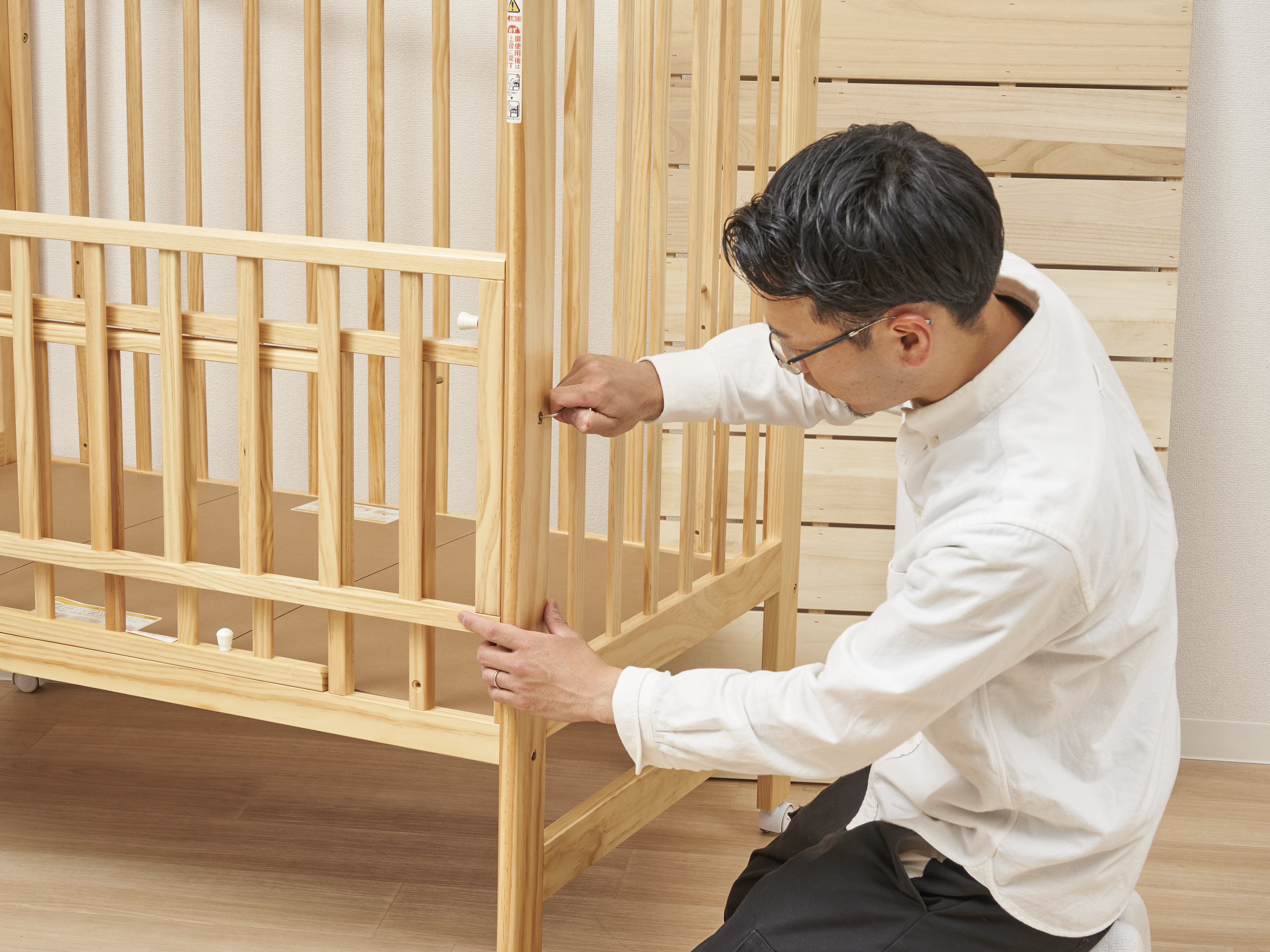 カトージ ベビーベッド ハイポジションベビーベッド アーチ⭐︎ Lotus