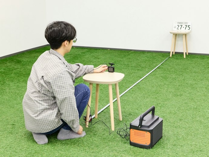 ナンバープレートの文字・信号ともに問題なく映せた