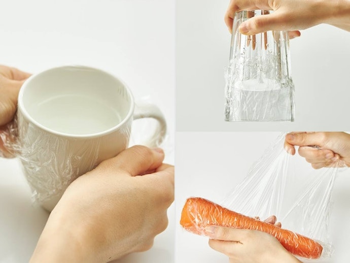 塩化ビニル製ながらはがれにくい。汁気・水気のある食材の保存に役立つ