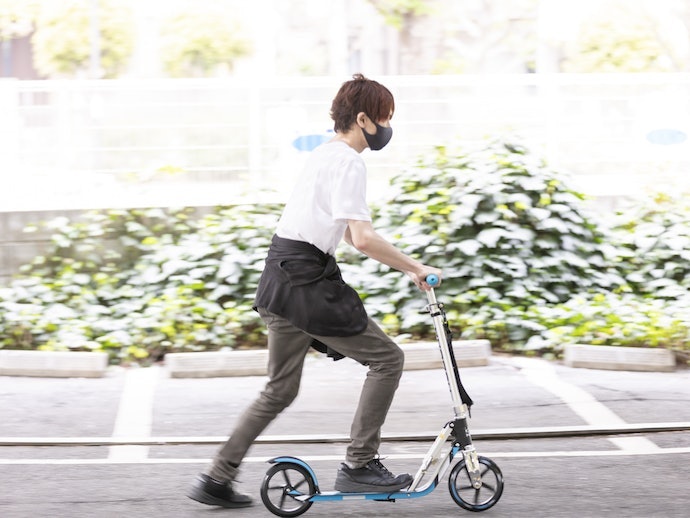 乗り心地は申し分なし。タイヤが大きめで安定感がある