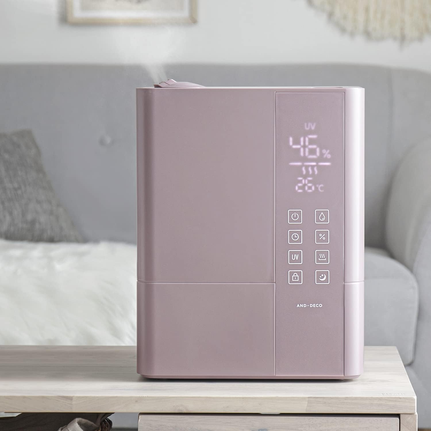 モダンデコ UV除菌機能付き ハイブリッド加湿器 jxh003jを