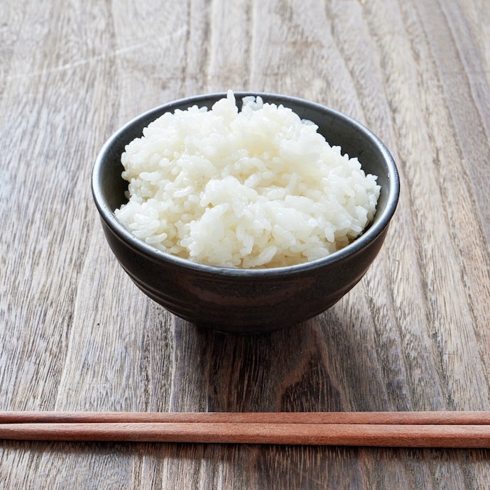 粒感があり、ごはんの甘い香りが食欲をそそる。保温してもおいしい