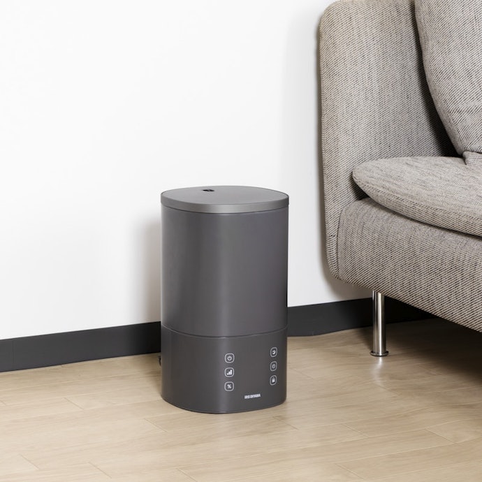 IRIS OHYAMA 置き型加湿器 グレー AHM-HU55A AHM-HU55A-H 上給水 IRIS OHYAMA 置き型加湿器 グレー AHM-HU55A AHM-HU55A-H 上給水