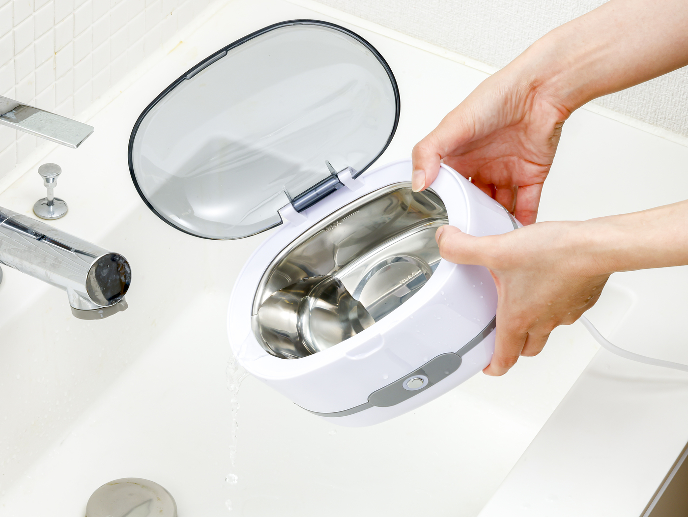 6471-03☆♪通電確認済♪シチズン 超音波洗浄器 SW1500/メガネの