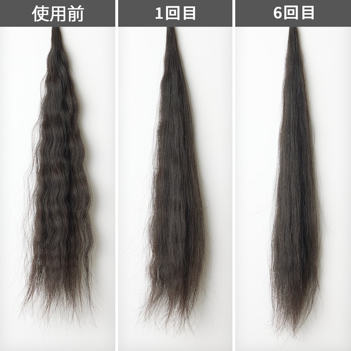 ストレートにするには複数回通す手間がかかる。部分使い向き