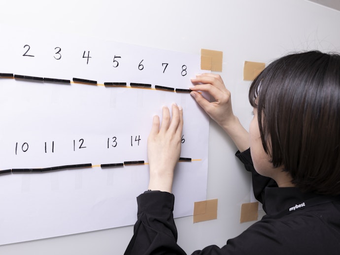粘着力は非常に高い。大型ポスターなどの貼り付けにぴったり