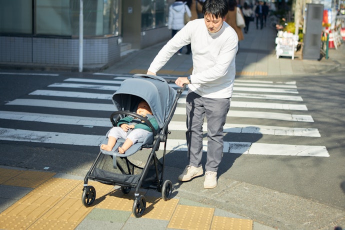 安定した走行が可能。子どもはほとんどズレない
