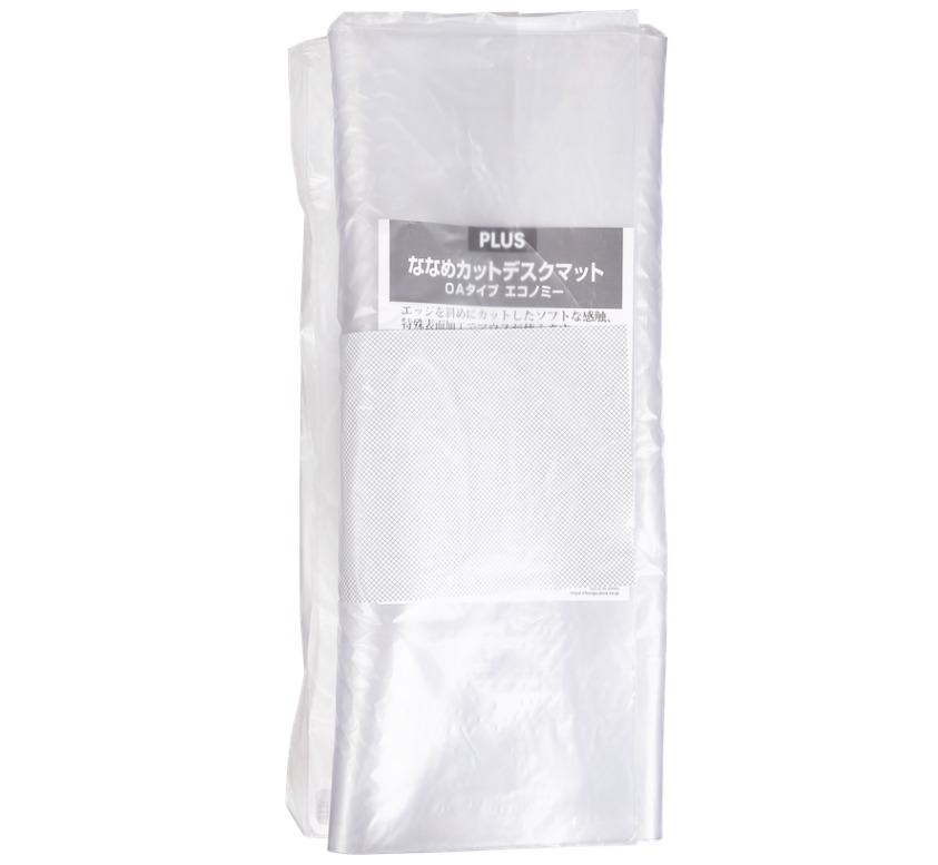（まとめ）プラス ななめカットデスクマットOA DM-126ES〔×3セット〕 まとめ）プラス ななめカットデスクマットOA DM-126ES×3セット