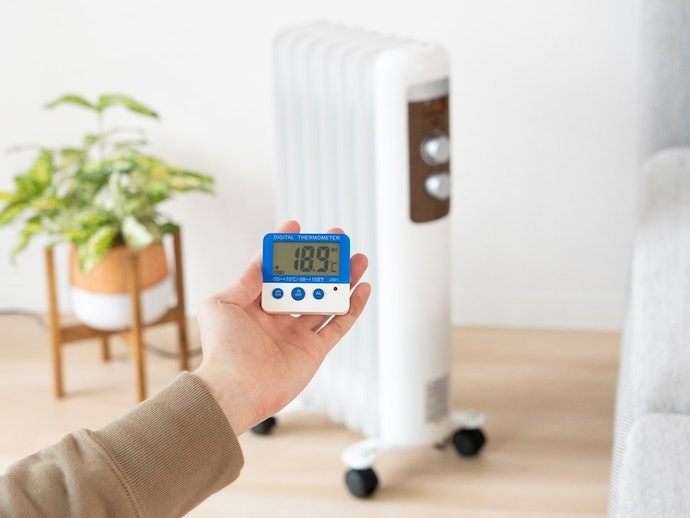 1時間で室温20℃から23.49℃まで上昇。謳い文句どおりの速暖性