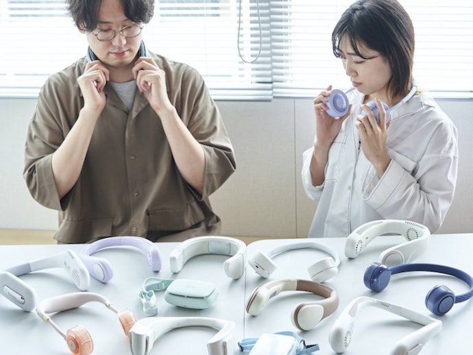 炎天下で使いたい人にぴったり!瞬時に冷たさを実感でき、風も心地よい