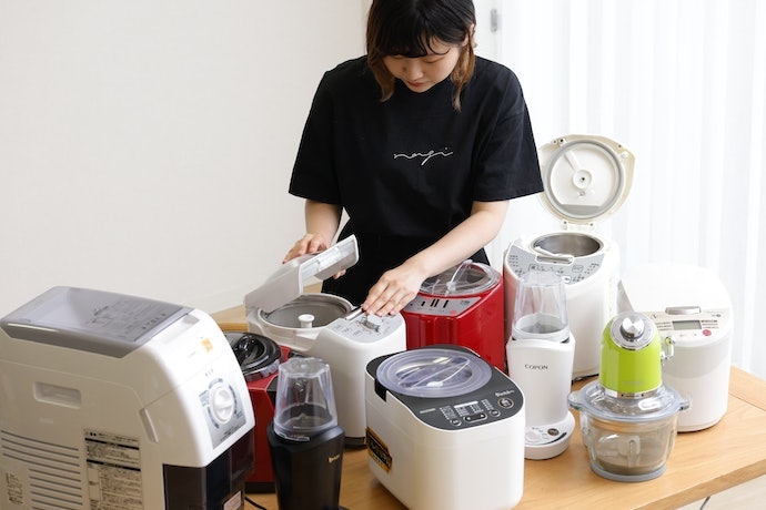 精米カゴは洗いやすい。パネルの操作も簡単にできた
