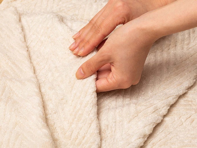 肌触りのよい綿パイルで、洗濯を重ねても丈夫さを感じられる