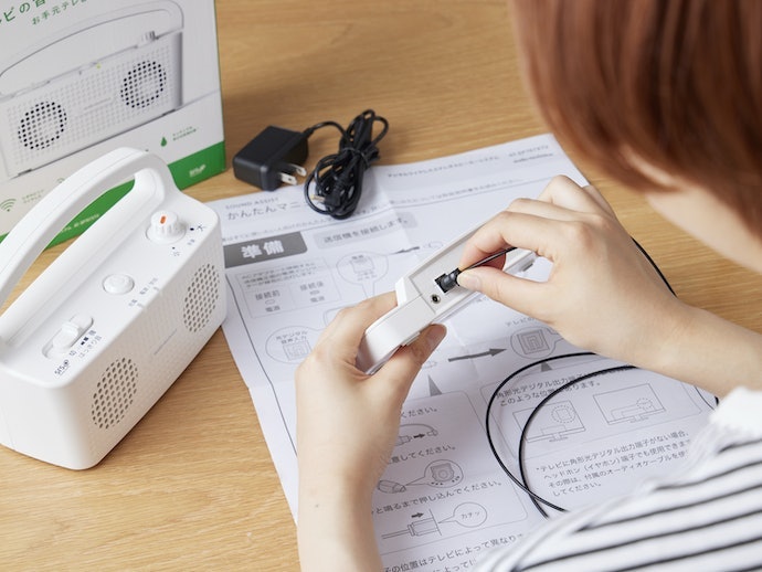 操作がシンプルでわかりやすい。図解が多いマニュアルも付属