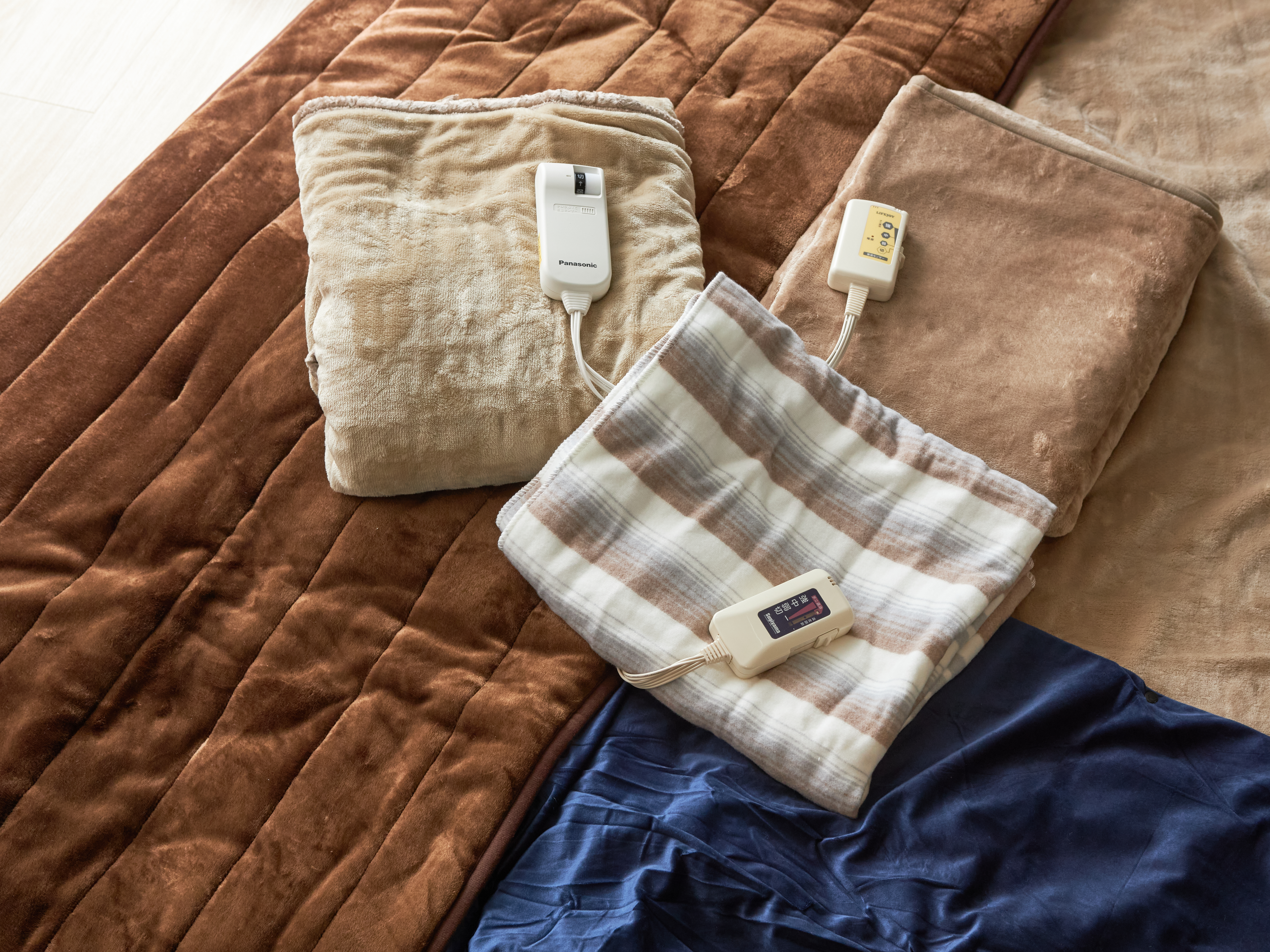 山善 電気毛布 掛・敷毛布 YMK-F43P ブラウン YMK-F43P(T) ふんわりもこもこ フランネル 電気毛布 YAMAZEN