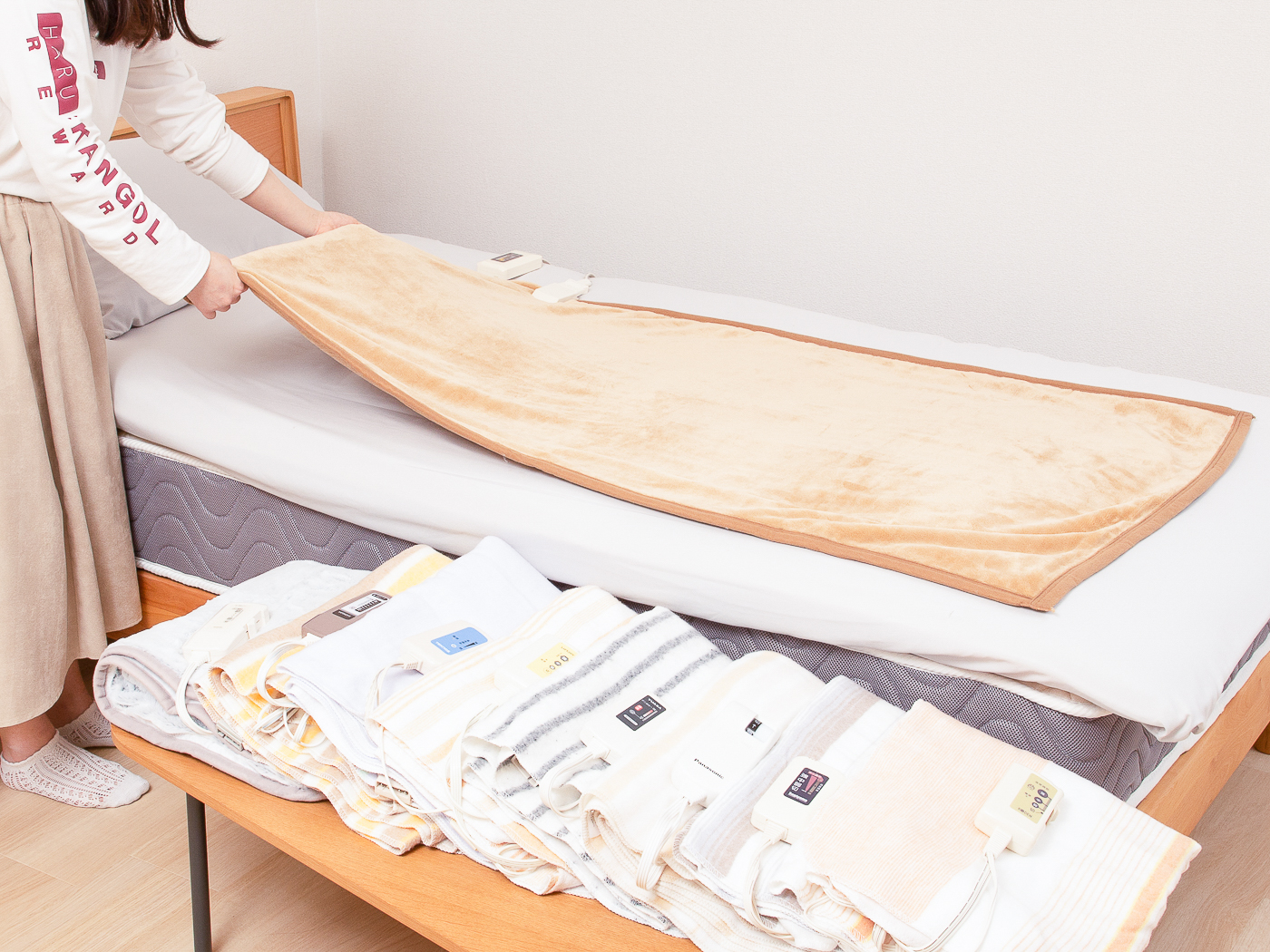 新品未開封 Hirox HWS401H-DE 電気敷毛布 3個セット ② 新品未開封