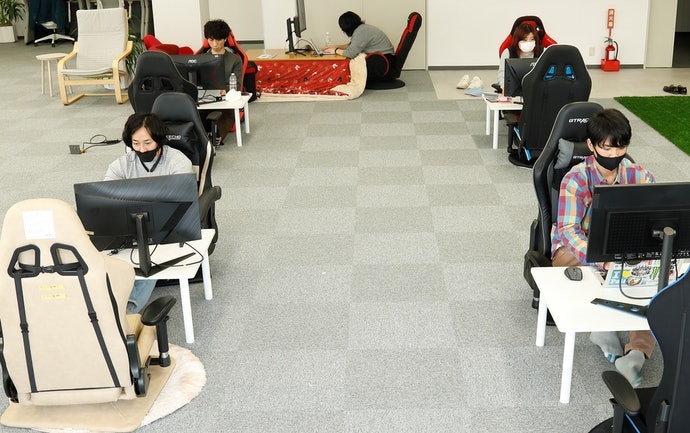【色: ピンク】LEOVOL ゲーミング座椅子 ゲーミングチェア 回転座椅子 1オフィス家具