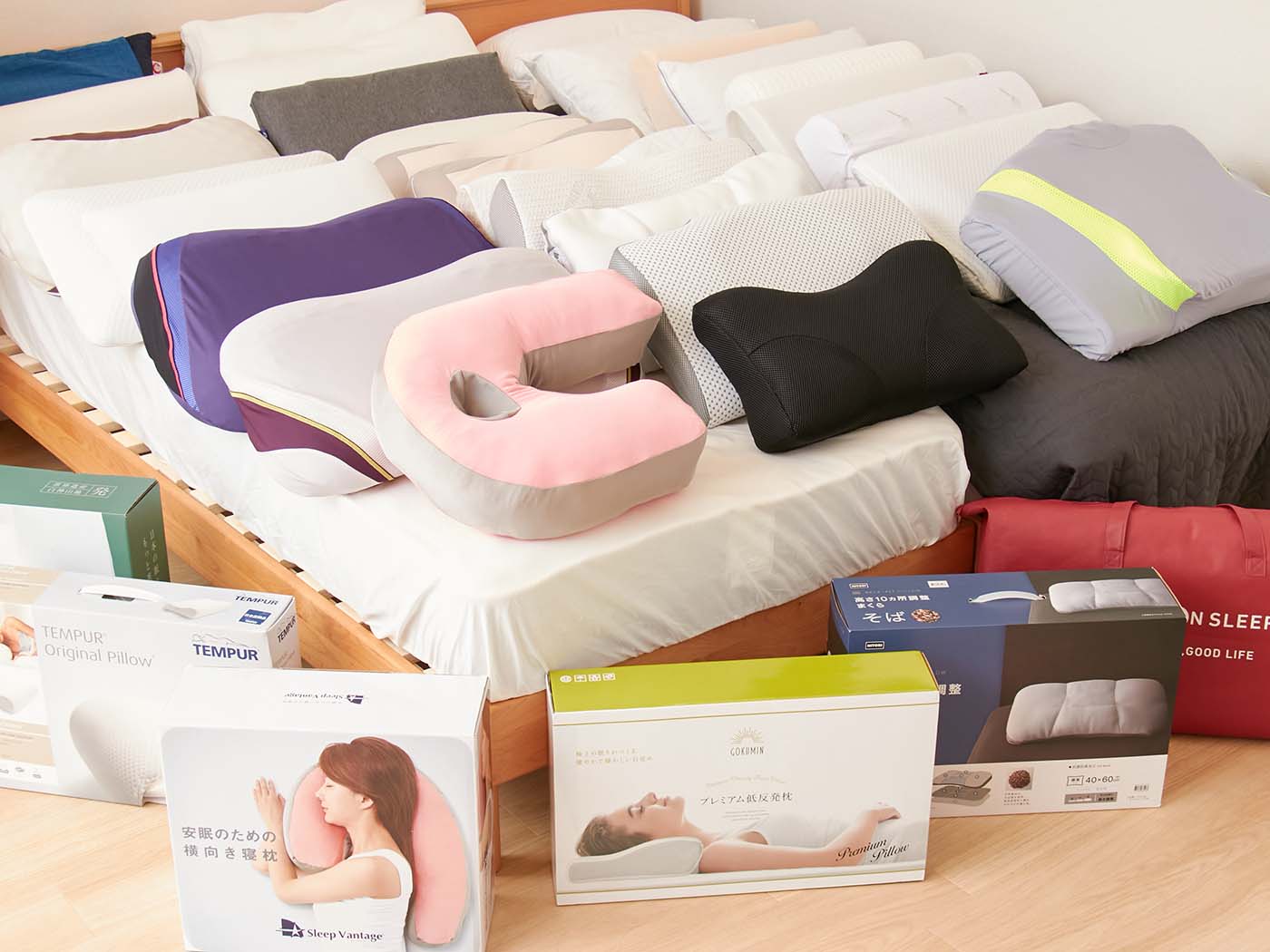 Sleep Vantage 横向き枕2個セット 睡眠用ベッド枕 2パック クイーン