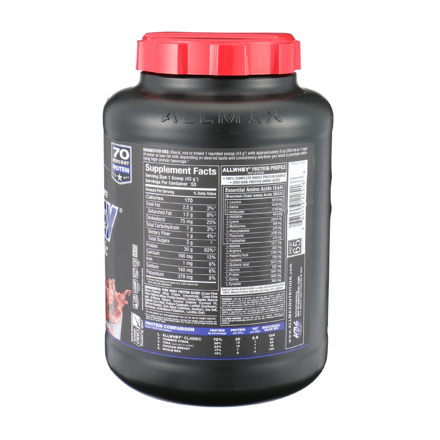 オールマックスニュートリション オールホエイクラシック 100%ホエイ