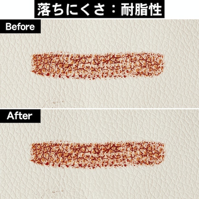 ラードを加えてもまったく落ちない。油分にはかなり強い