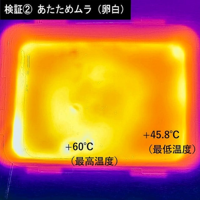 加熱パワーはやや控えめだが、均等にあたためる実力あり