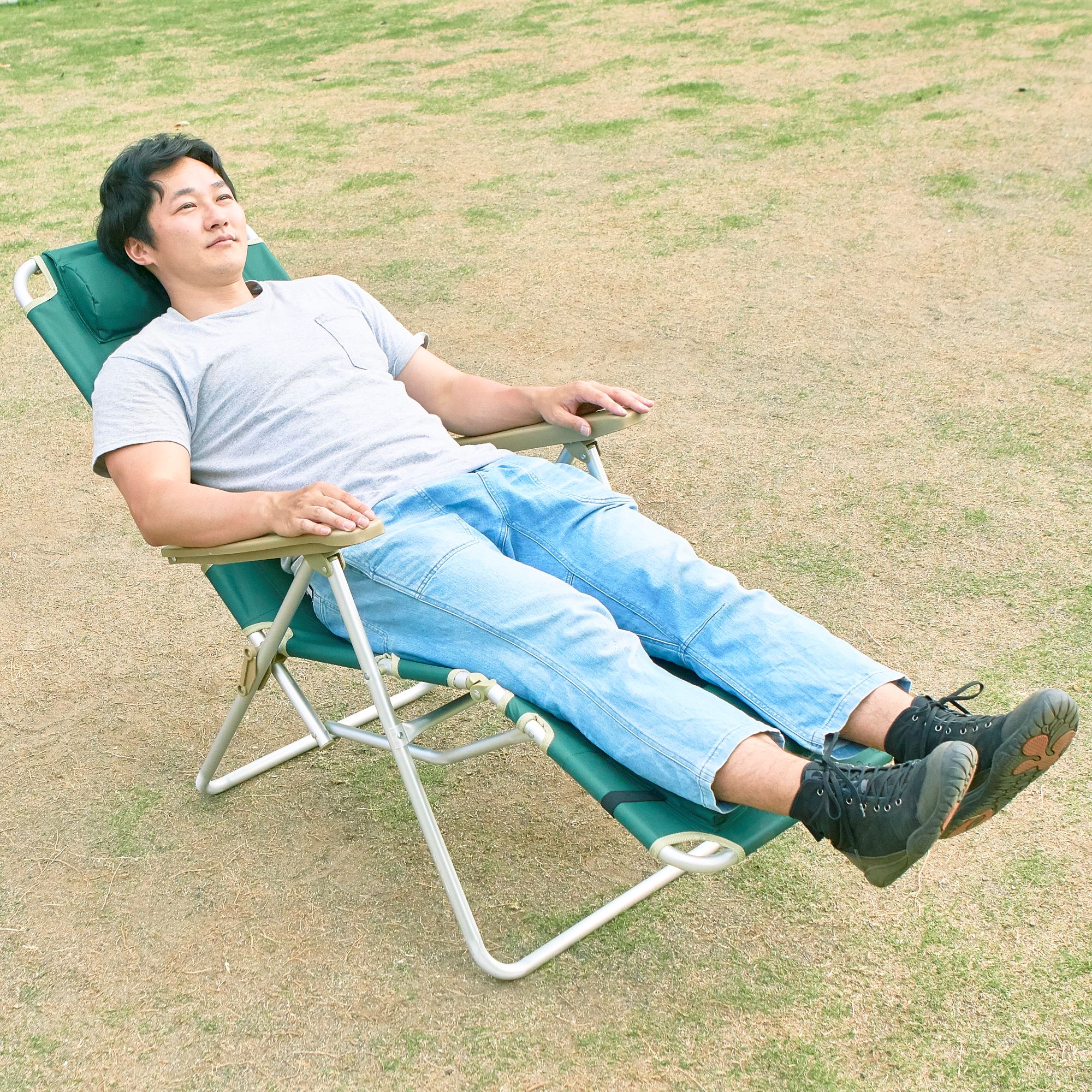 キャプテンスタッグ アルミリラックスチェアをレビュー！クチコミ