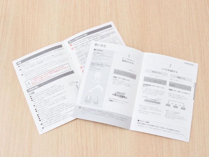 操作がシンプルではじめてでも使いやすい。説明書もわかりやすい