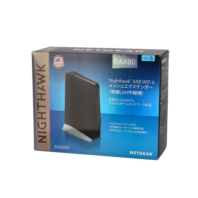 NETGEAR AX6000 メッシュエクステンダー EAX80-100JPSをレビュー NETGEAR AX6000 メッシュエクステンダー EAX80-100JPSをレビュー