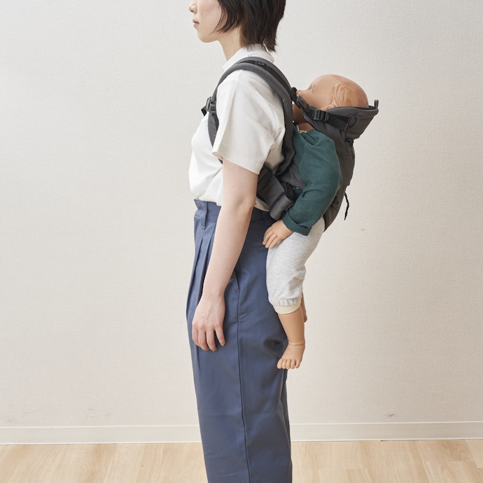 赤ちゃんの体格に合わせてサイズが調節できる