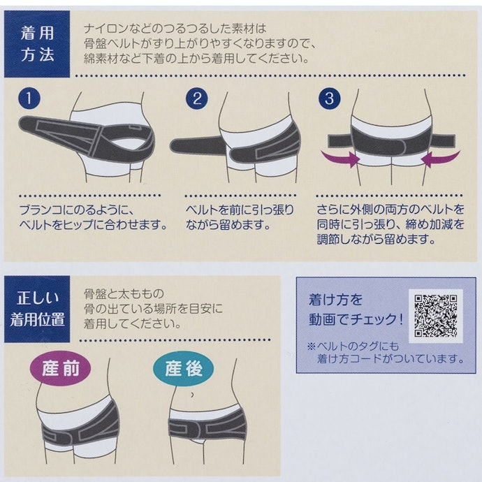 付け方を動画で確認できるので迷わない