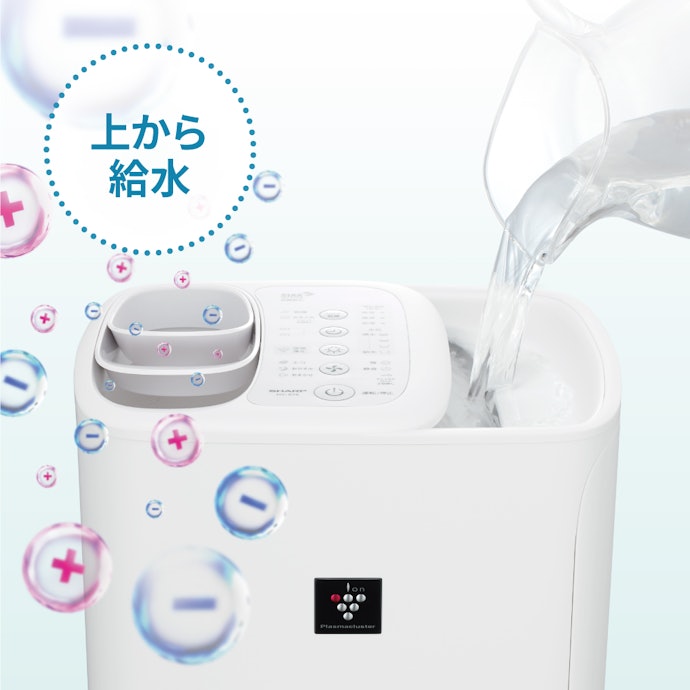 操作部は抗菌仕様。シャープ独自のプラズマクラスター技術による効果も期待できる