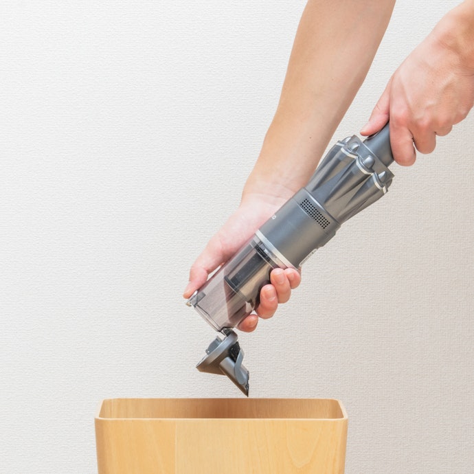 ゴミに触れることなく、ワンタッチで捨てられる