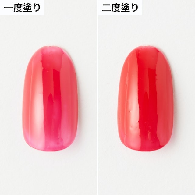 ジェルが水っぽい。ムラができやすい